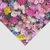 Flowers Floral Rozen ontkoppelen Roos Patroonontwe Tissuepapier (Detail)