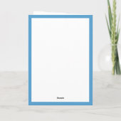 Flowers for Mother's Day Personalized Watercolor Kaart (Achterkant)