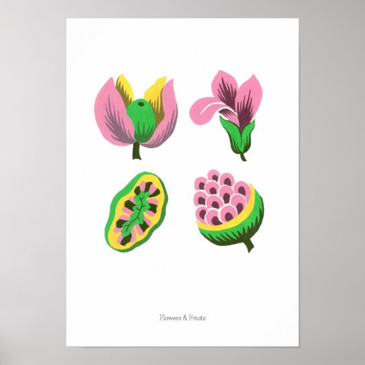 Flowers & Fruits Poster (Voorkant)