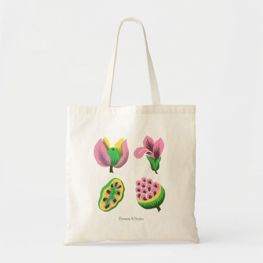 Flowers&fruits Tote Bag (Voorkant)