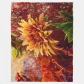 Flowers fulcolors woven blanket Jacquard Fleece Deken (Voorkant)