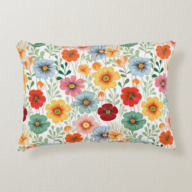 Flower's Full Colours Accent Kussen (Voorkant)