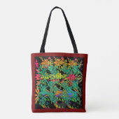 Flowers Galore Canvas tas (Achterkant)