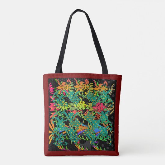Flowers Galore Canvas tas (Achterkant)