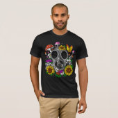 Flowers Gas Mask T-shirt (Voorkant volledig)