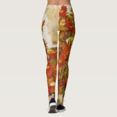Flowers-gebied van Egon Schiele Leggings (Achterkant)