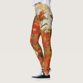 Flowers-gebied van Egon Schiele Leggings (Links)
