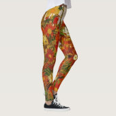 Flowers-gebied van Egon Schiele Leggings (Rechts)