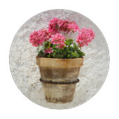 Flowers | Geranium In Flower in Pot Snijplank (Voorkant)