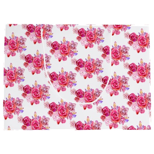 Flowers Gift Bag Rozen Groot Cadeauzakje (Achterkant)