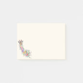 Flowers Giraffe Post it Notes (Voorkant)