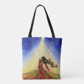 Flowers Girl Canvas tas Spring (Achterkant)