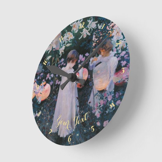 Flowers Girls Paper Lantern  Art Decor Ronde Klok (Hoek)