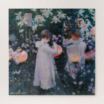 Flowers Girls Paper Lantern  Painting Kinder Legpuzzel<br><div class="desc">Aangepaste, gepersonaliseerde, kinder natuur bloemen maken 675 stukjes puzzel leuk, met een prachtige, betoverende, ingewikkelde schilderij op het canvas, van John Singer Sargent, met leugenaars rozen meisjes en papierlantaarns, en je noot/groet in een elegant faux gouden schrijfschrift. De puzzel is gemaakt van stevige kartonnen dozen en is gemonteerd op een...</div>