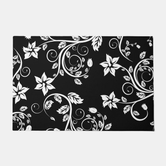 Flowers  Girly Cute Deurmat (Voorkant)