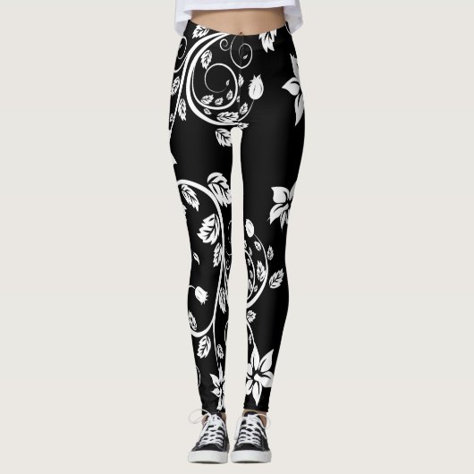 Flowers Girly Cute Leggings (Voorkant)