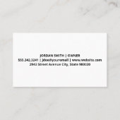 Flowers Glitter Butterflies | Gespikkelde achtergr Visitekaartje (Achterkant)