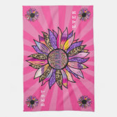 Flowers Glitter Customize Mama Theedoek (Verticaal)