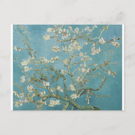 Flowers Gogh Branches Almond Blossom Natuur Briefkaart (Voorkant)
