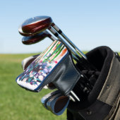 Flowers Golf Head Hoesje Golfheadcover (Insitu)