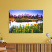 Flowers Grand Teton National Park, Wyoming Canvas Afdruk (Insitu (Woonkamer))
