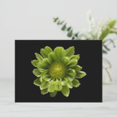 Flowers | Green Chrysanthemum Bedankkaart (Staand voorkant)
