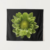 Flowers | Green Chrysanthemum Wandkleed (Voorkant (horizontaal))