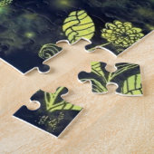 Flowers Guitar Art Puzzle - Romantische muziek Legpuzzel (Zijkant)