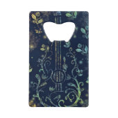 Flowers Guitar Art - Romantic Creditkaart Flessenopener (Voorkant)