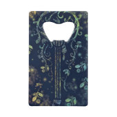 Flowers Guitar Art - Romantic Creditkaart Flessenopener (Achterkant)