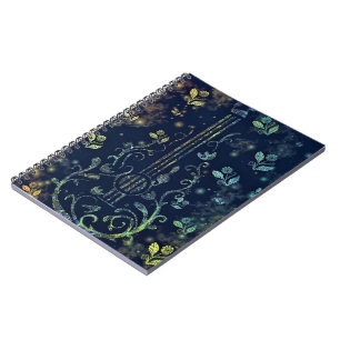 Flowers Guitar Art - Romantic Melody Notitieboek