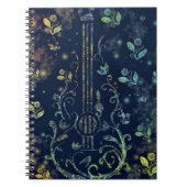 Flowers Guitar Art - Romantic Melody Notitieboek (Voorkant)