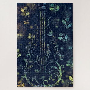 Flowers Guitar Art - Romantic Sound Legpuzzel