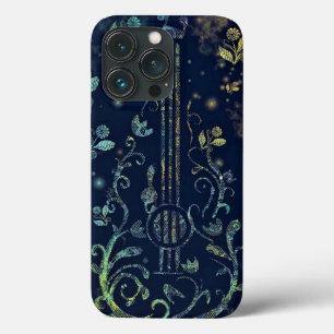 Flowers Guitar Art - Romantic Sound - Tekening Case-Mate iPhone Case