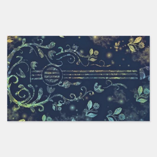Flowers Guitar Art Sticker (Voorkant)