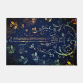 Flowers Guitar Doormat - Schilderen Deurmat (Voorkant)