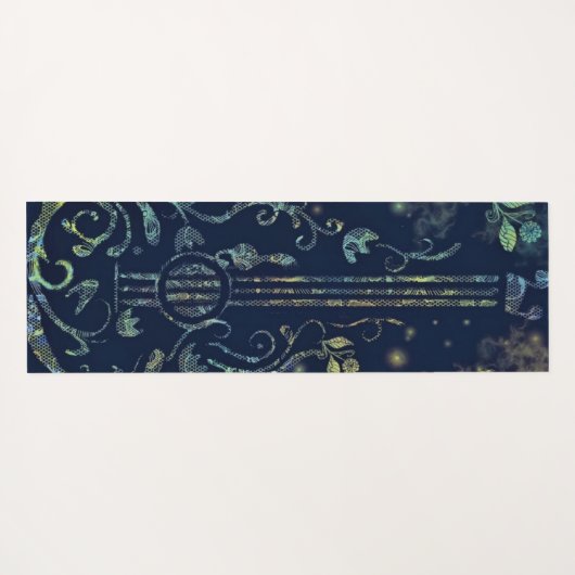 Flowers Guitar Yoga Mat Relax Sound (Achterkant (horizontaal))