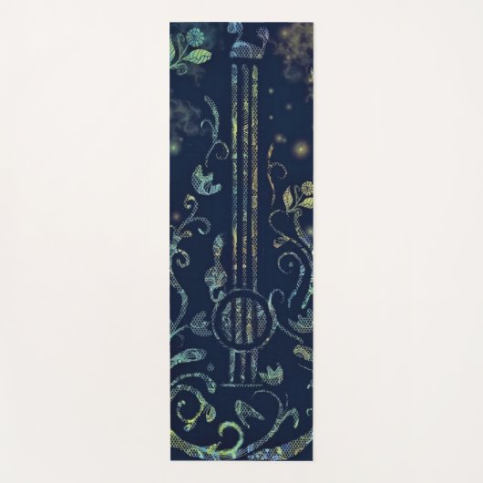 Flowers Guitar Yoga Mat Relax Sound (Voorkant)