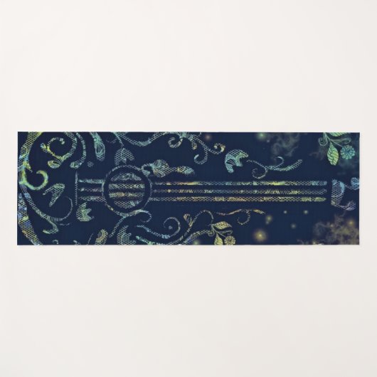Flowers Guitar Yoga Mat Relax Sound (Voorkant (horizontaal))