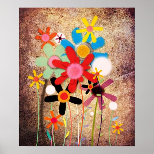 Flowers Handmade Poster (Voorkant)