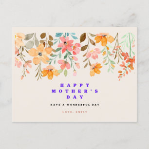 Flowers Happy Mothers Day Wenskaart Feestdagenkaart
