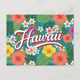 Flowers Hawaii Travel Briefkaart