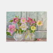 Flowers | Hellebores in Vases Fleece Deken (Voorkant (Horizontaal))