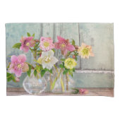 Flowers | Hellebores in Vases Kussensloop (Voorkant)