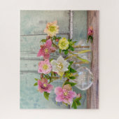 Flowers | Hellebores in Vases Legpuzzel (Verticaal)