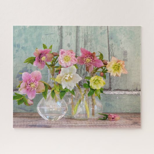 Flowers | Hellebores in Vases Legpuzzel (Horizontaal)