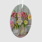 Flowers | Hellebores in Vases Ornament (voorkant)