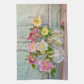 Flowers | Hellebores in Vases Theedoek (Verticaal)