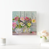 Flowers | Hellebores in Vases Vierkante Klok (Huis)