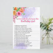 Flowers Hoe goed ken je het verjaardagsmeisje? (Staand voorkant)